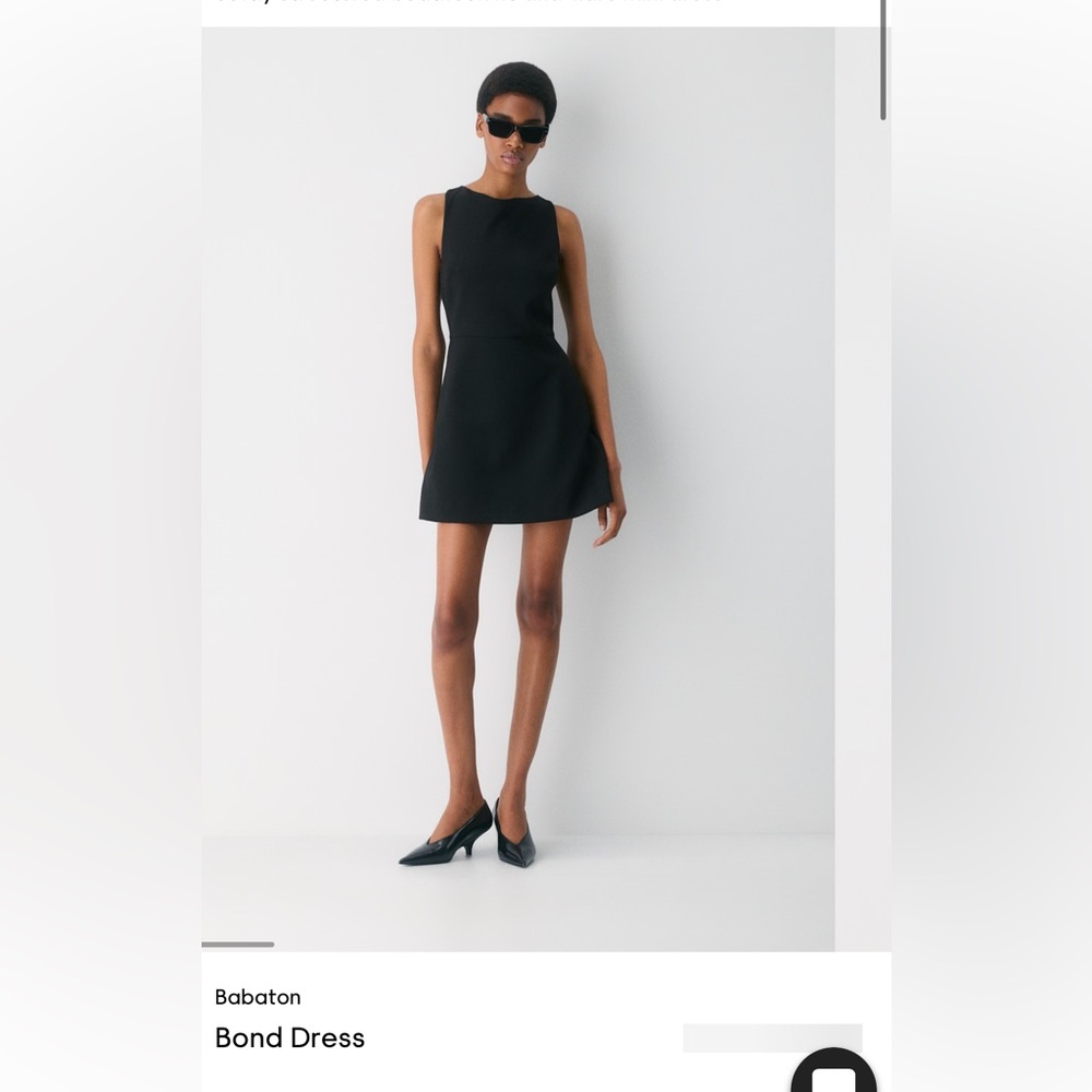 Babaton Classic Black Midi Dress